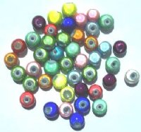 40 6mm Round Mixed Miracle Beads