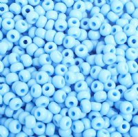 50g 6/0 Opaque Light Blue Seed Beads