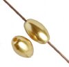 16 inch strand of 7x4mm Gold Glass Pearl Oval Beads