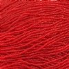 1 Hank of 11/0 Transparent Red Seed Beads