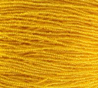 1 Hank of 11/0 Transparent Yellow Seed Beads