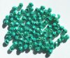 100 4mm Faceted Metallic Teal Firepolish Beads