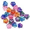 20 11mm Transparent Two Tone Bell Flower Bead Mix Pack