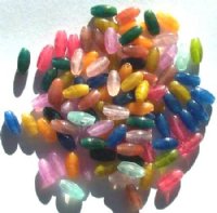 100 9x4mm Mixed Marble Oval Beads