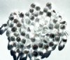 75 9x6mm Transparent Crystal Drop Beads