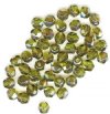 50 6mm Faceted Olive Valentinite Firepolish Beads