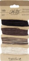 Dazzle-It! Earthy Color Mix 10lb Hemp Cord - Carded