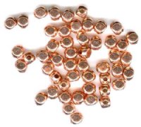 50 5x5mm Bright Copper Plated Rounded Edge Cube Beads