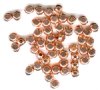 50 5x5mm Bright Copper Plated Rounded Edge Cube Beads