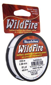 Beadalon Wildfire .008" 50yds Frost White