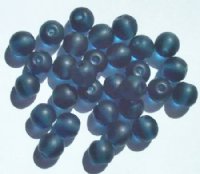 25 10mm Transparent Matte Montana Beads Round Beads