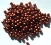 200 4mm Matte Metallic Dark Copper Round Beads