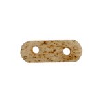 20 21x8x4mm Antique Bone Two Hole Bar Spacer Worked On Bone Bead