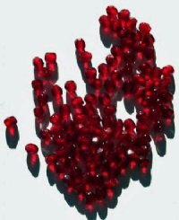 100 4mm Faceted Dark Garnet Firepolish Beads