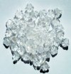 50 7mm Transparent Crystal Bell Flower Beads