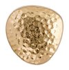 1 15x13mm Baroque Round Hammered Gold Slider