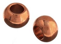 50 4x6mm Antique Copper Metal Beads