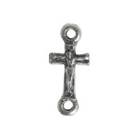 1 18x8mm Antique Silver Cross Connector