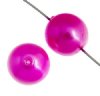 20 12mm Hot Pink Glass Pearl Beads