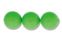 25 8mm Neon Green Swarovski Pearl Beads
