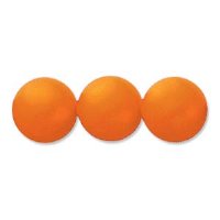 25 6mm Neon Orange Swarovski Pearls