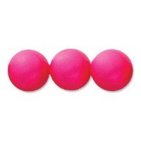 25 6mm Neon Pink Swarovski Pearls