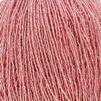 1 Hank of 11/0 Silver Lined Dark Pink Seed Beads