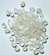 100 4x6mm Transparent Matte Crystal AB Drop Beads