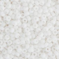 SB11-0402 22g of Opaque Chalk White 11/0 Miyuki Seed Beads