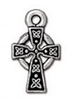 1 15x8.75mm TierraCast Antique Silver Celtic Cross 