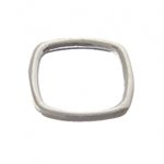 SS4101  1 10mm Sterling Square Connector Ring