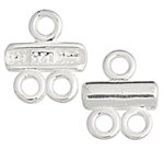 SS5100 2, 10x8mm 2 to 1 Sterling Silver Connector End Link
