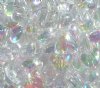 50 12x10mm Acrylic Crystal AB Heart Beads