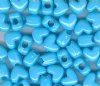 50 12x10mm Acrylic Opaque Light Blue Heart Beads
