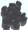 12 26x20mm Acrylic Black Smooth Faceted Nuggets