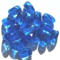 12 26x20mm Acrylic Sapphire Smooth Faceted Nuggets