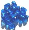 12 26x20mm Acrylic Sapphire Smooth Faceted Nuggets