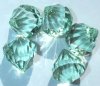 5 20x22mm Peridot Faceted Acrylic Drop