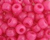 100 6x9mm Fluorescent Pink Acrylic Crow Beads