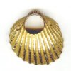 1 Anti-Tarnish Brass 21mm Shell Pendant