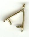 1 11x2.5mm Anti-Tarnish Brass Plain Bail