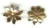 2 12mm Anti-Tarnish Brass Flower Bead Caps