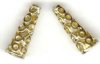 2 14x5mm Anti-Tarnish Brass Filigrae Cones