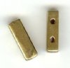 1 4x12mm 2 Hole Anti-Tarnish Brass Spacer Bar