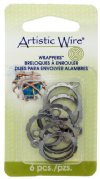 Artistic Wire Round 13.5mm Round Gunmetal Wrapper Pendants