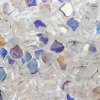 10 Grams 7.5mm Crystal AB Czech Glass Ginko Leaf Beads
