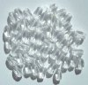 50 10mm Crystal Twisted Oval Beads