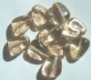10 20x17mm Light Topaz Nuggets with Speckle