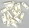 20 21x8x4mm White Bone Two Hole Bar Spacers 