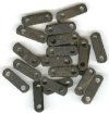 20 21x8x4mm Black Bone Two Hole Bar Spacers 